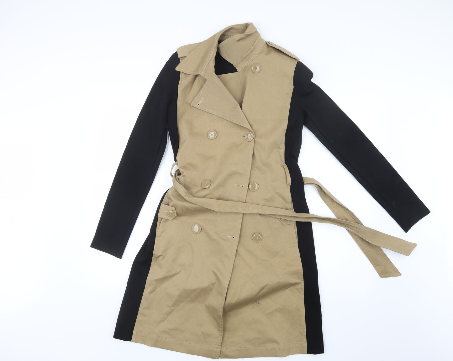 PINKO Womens Beige   Trench Coat Coat Size 8