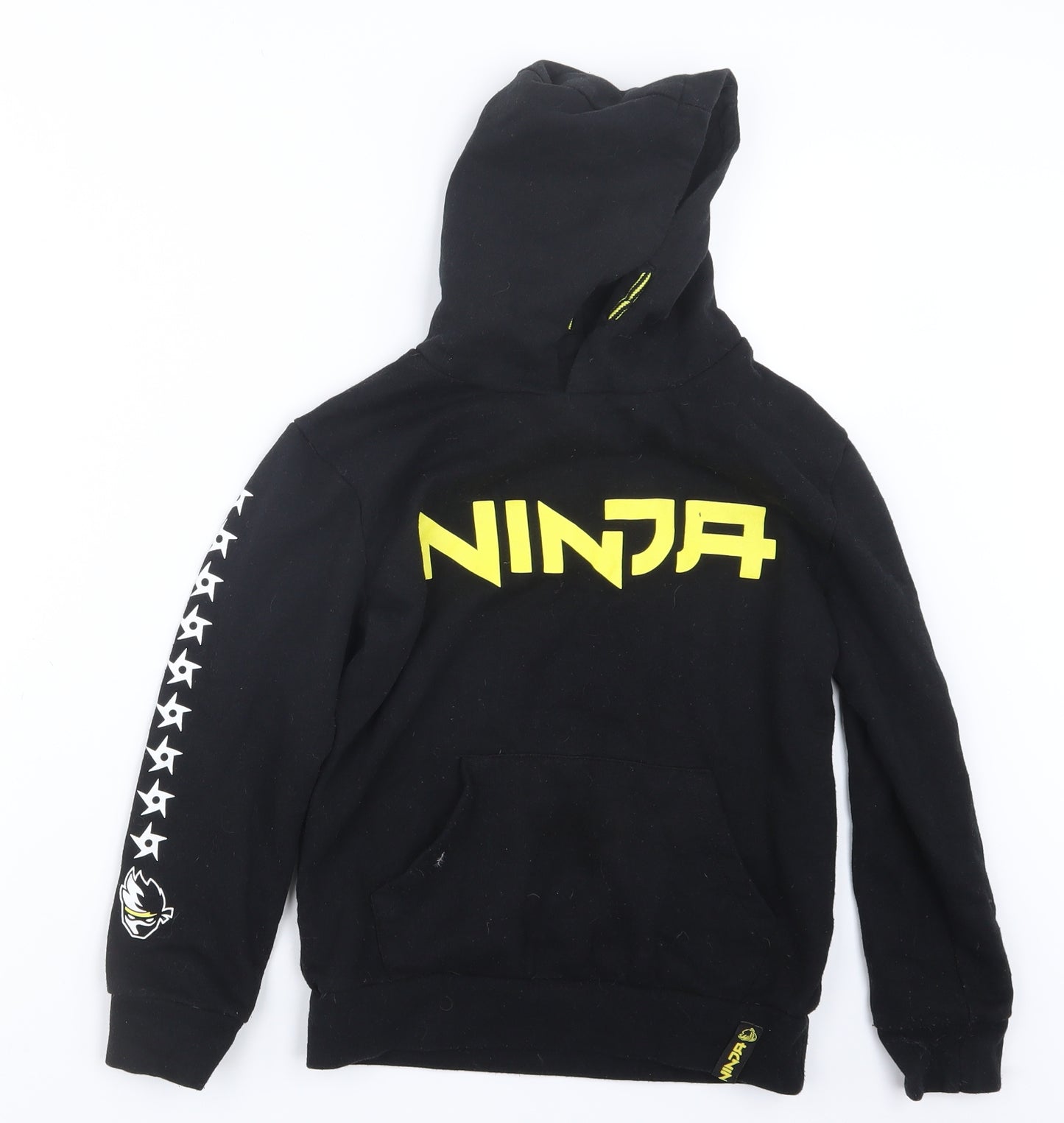 Primark Boys Black   Pullover Hoodie Size 9-10 Years