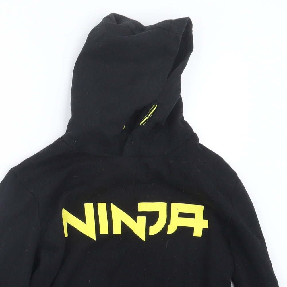 Primark Boys Black   Pullover Hoodie Size 9-10 Years