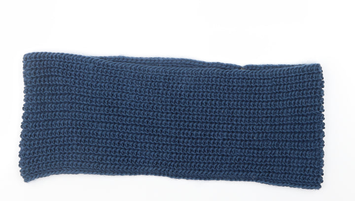 Preworn Mens Blue Knit Scarf One Size