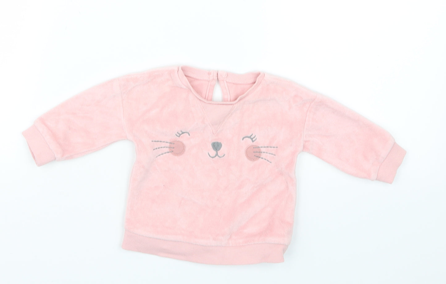 George Girls Pink   Pullover Jumper Size 0-3 Months