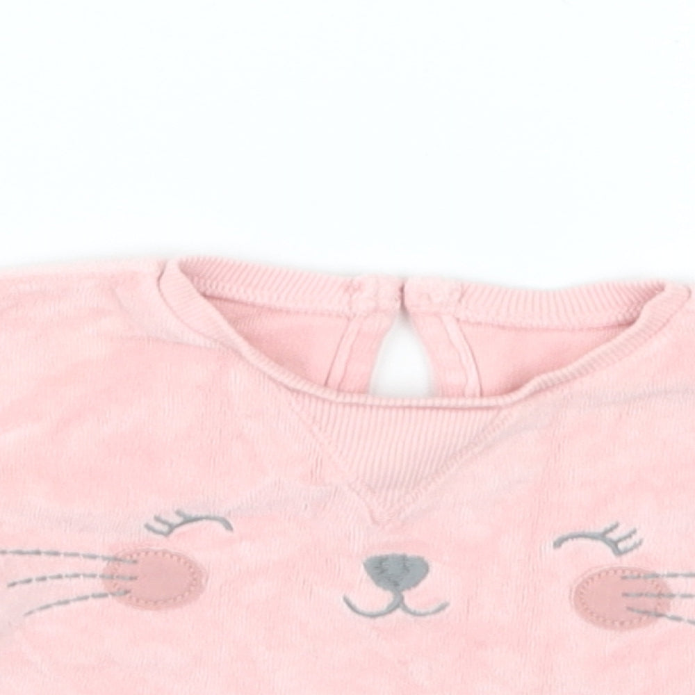George Girls Pink   Pullover Jumper Size 0-3 Months