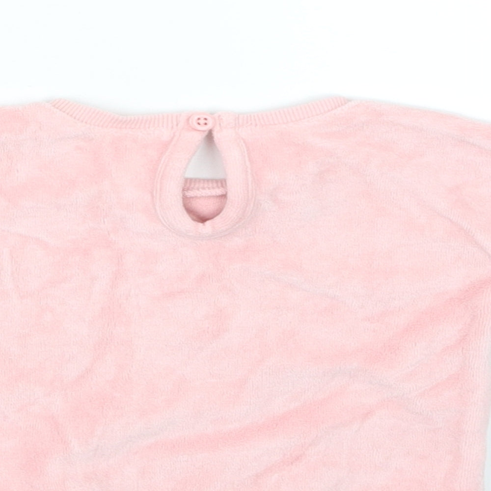George Girls Pink   Pullover Jumper Size 0-3 Months