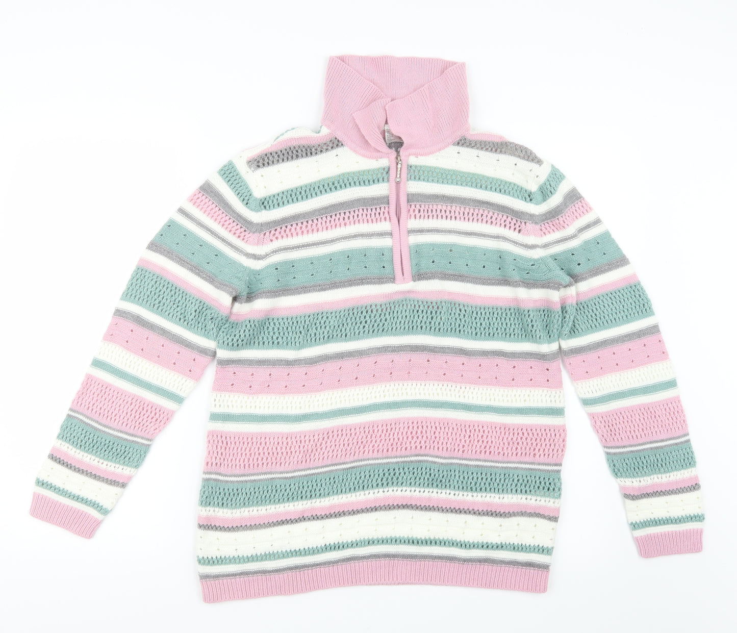 Preworn Womens Pink  Knit Pullover Jumper Size 16