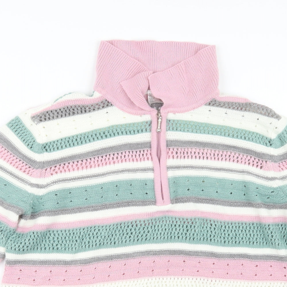 Preworn Womens Pink  Knit Pullover Jumper Size 16