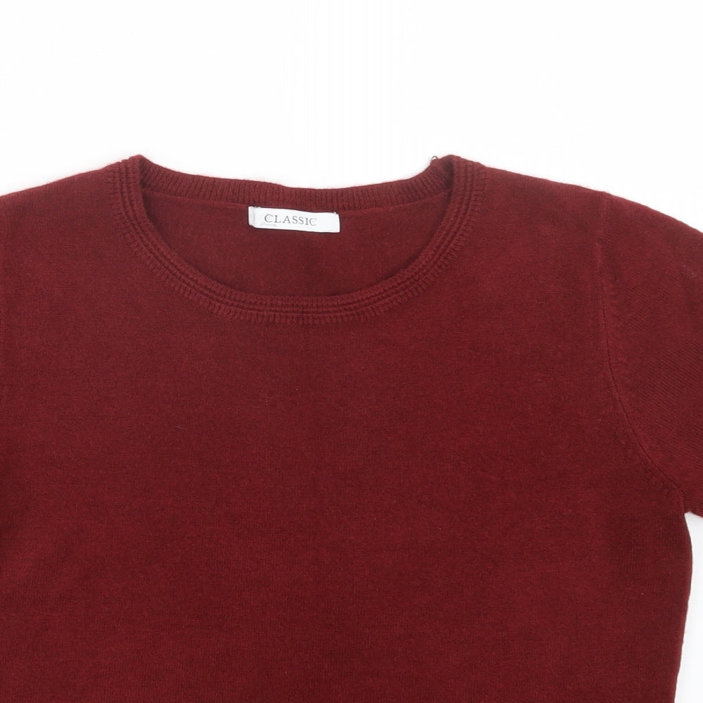 Marks and Spencer Womens Red  Knit Pullover Jumper Size 10