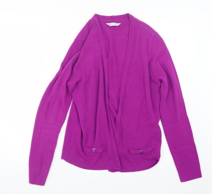 BHS Womens Purple Knit Cardigan Jumper Size 12