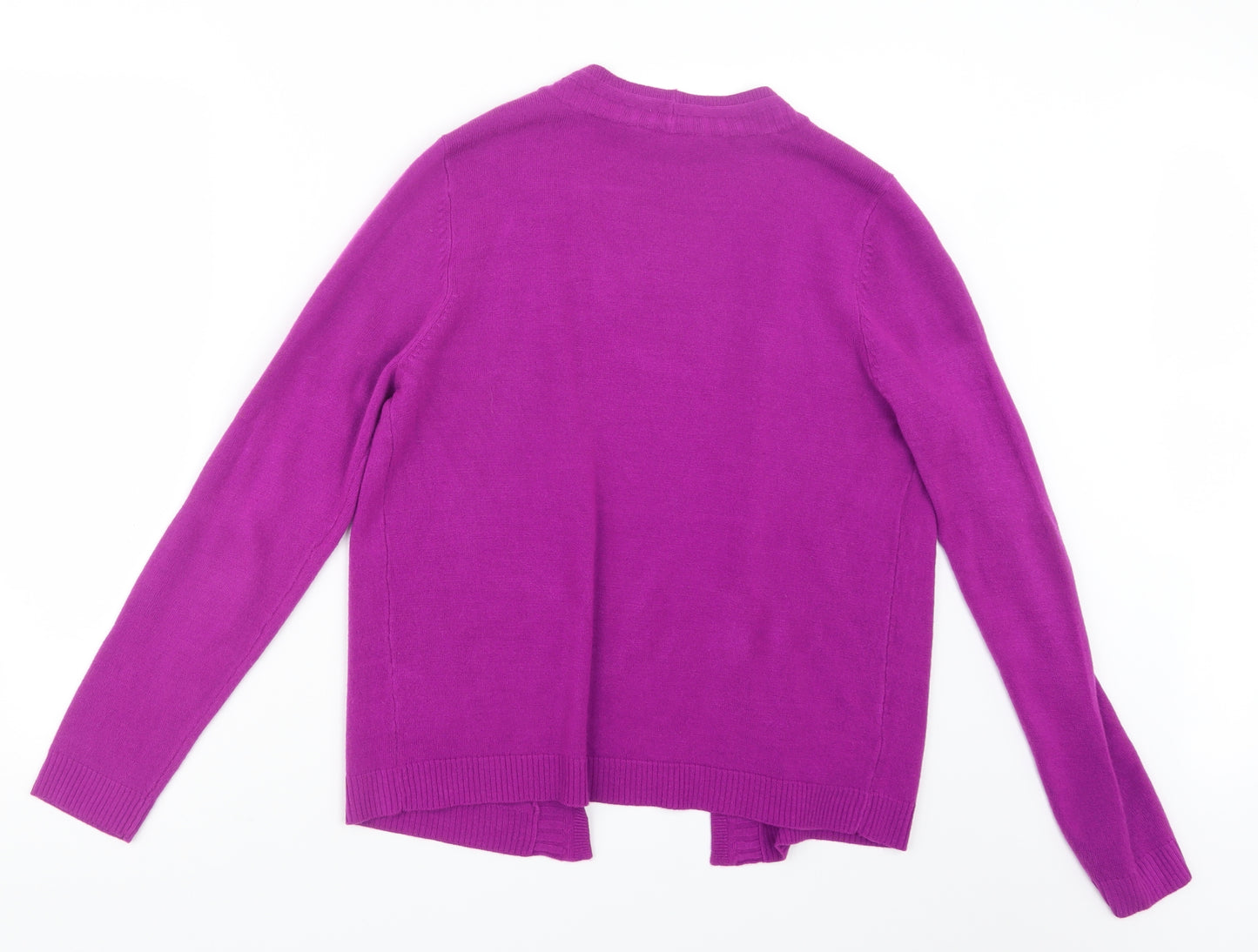 BHS Womens Purple  Knit Cardigan Jumper Size 12