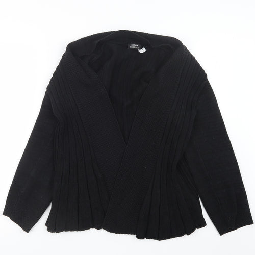 Emma Morgan Womens Black  Knit Cardigan Jumper Size M