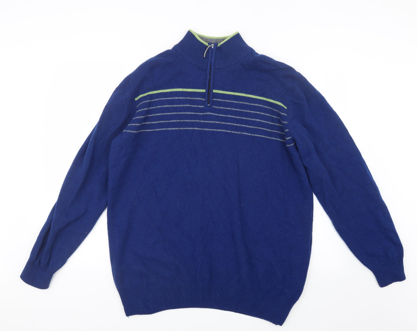 Glenmuir Mens Blue  Knit Pullover Sweatshirt Size L
