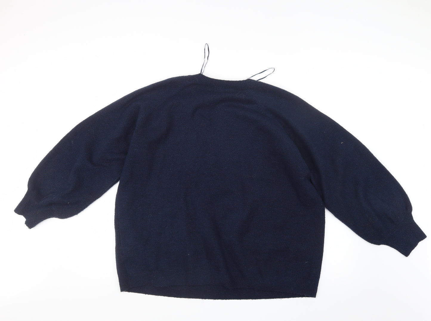 Monsoon Womens Blue  Knit Pullover Jumper Size XL