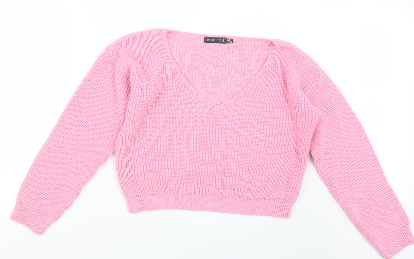 In the Style Womens Pink  Knit Pullover Jumper Size 10