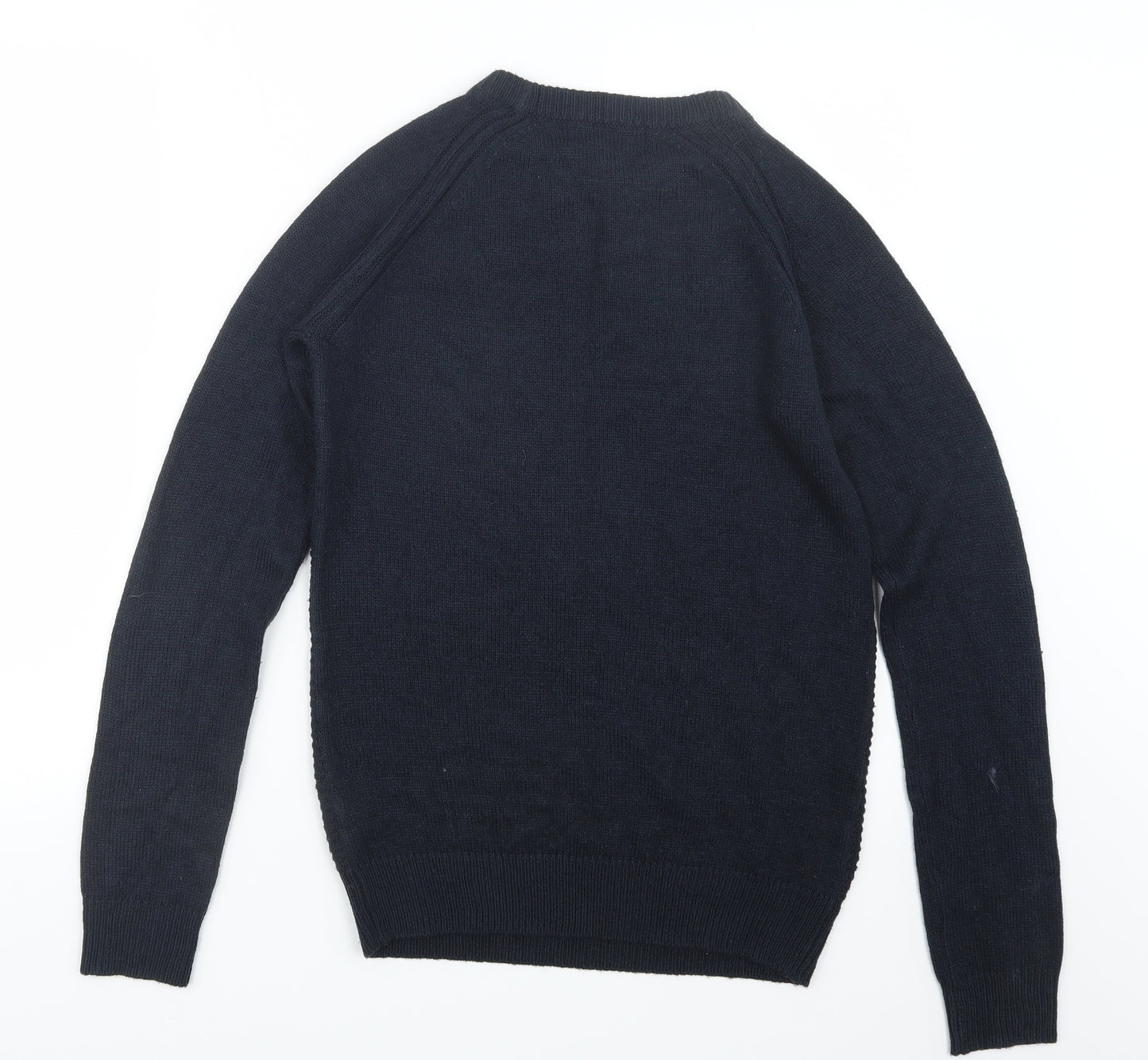 Twisted Soul Mens Blue  Knit Pullover Jumper Size XS