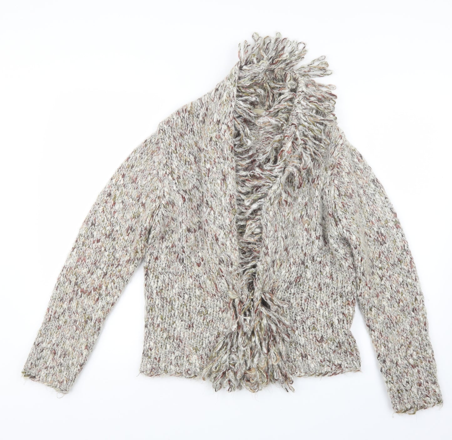 Minuet Womens Beige  Knit Cardigan Jumper Size 12