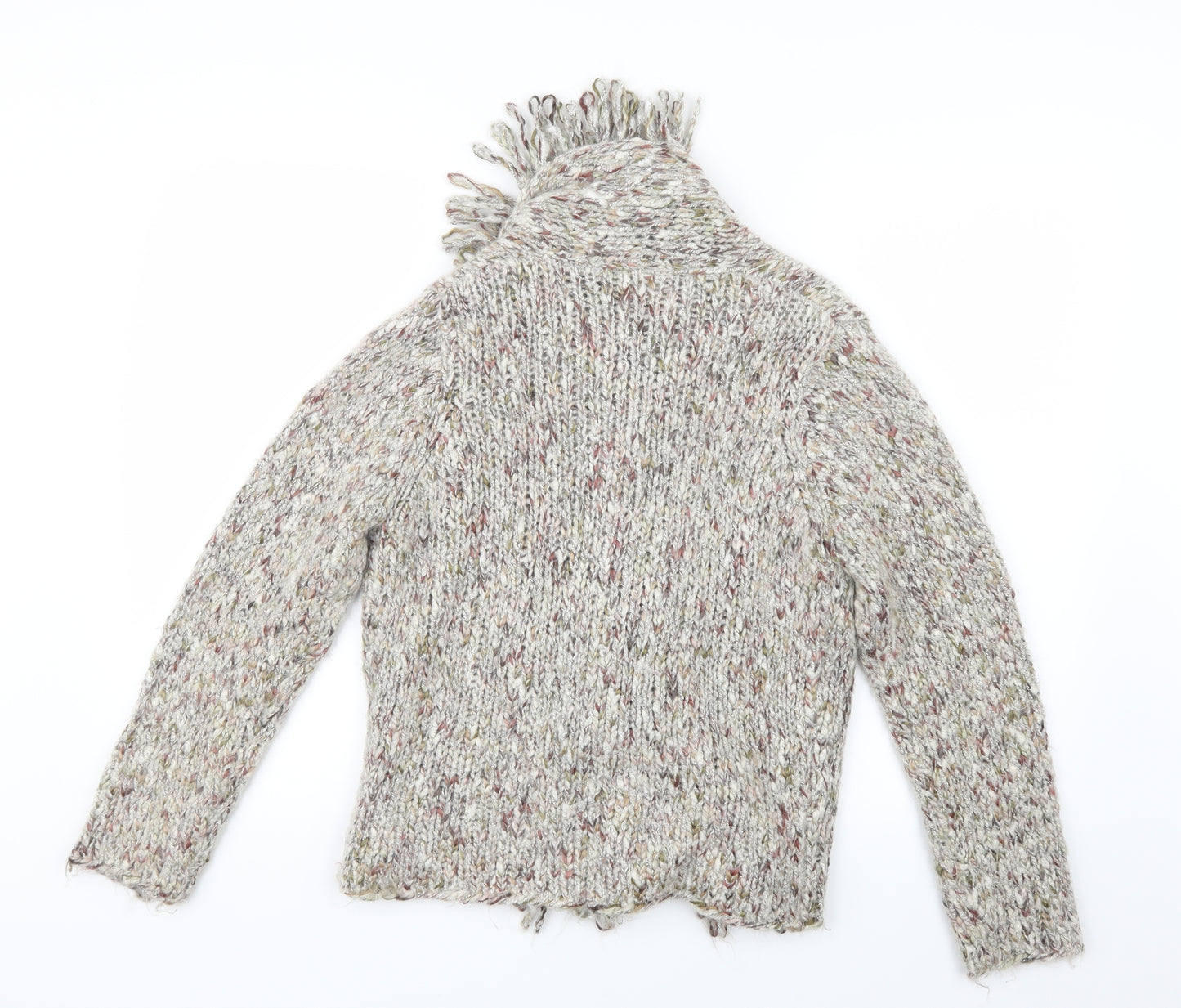 Minuet Womens Beige  Knit Cardigan Jumper Size 12