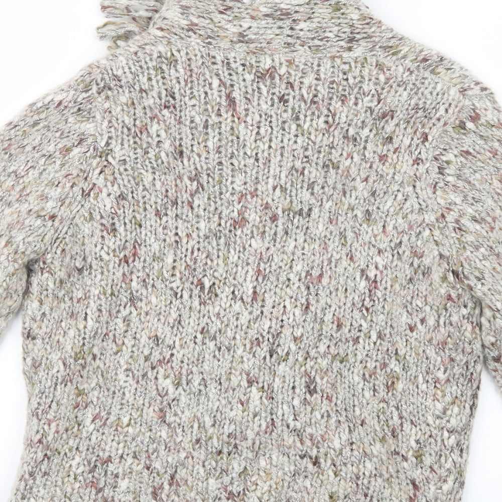 Minuet Womens Beige  Knit Cardigan Jumper Size 12