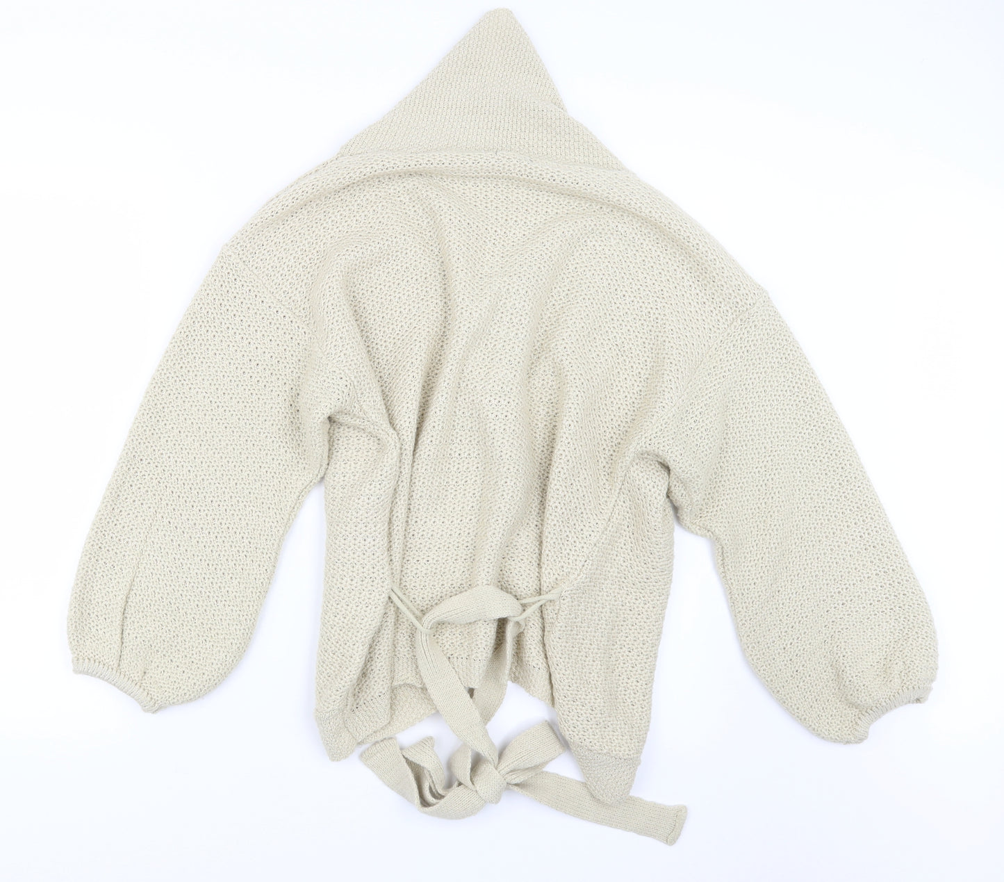 Preworn Womens Ivory  Knit Cardigan Jumper Size 10