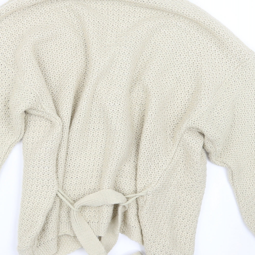 Preworn Womens Ivory  Knit Cardigan Jumper Size 10
