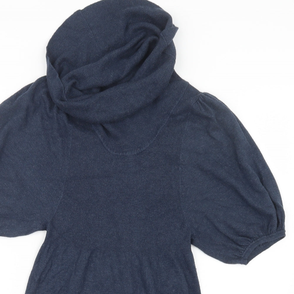 George Womens Blue  Knit Pullover Jumper Size 8