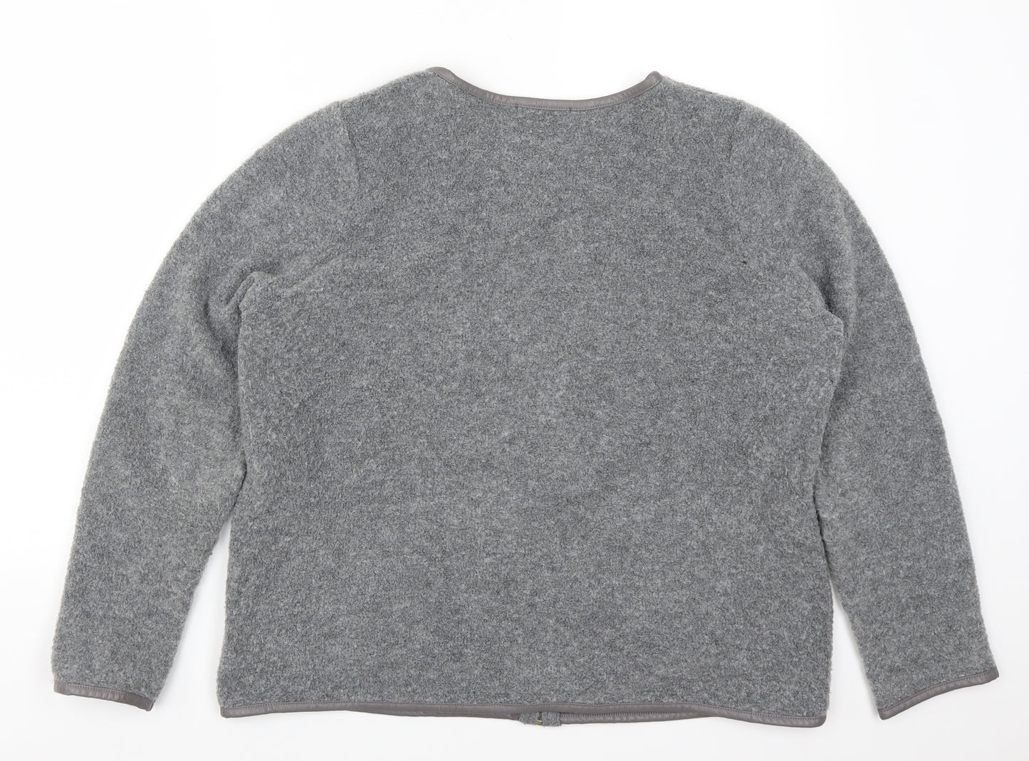 Marks and Spencer Womens Grey   Full Zip Jumper Size 18