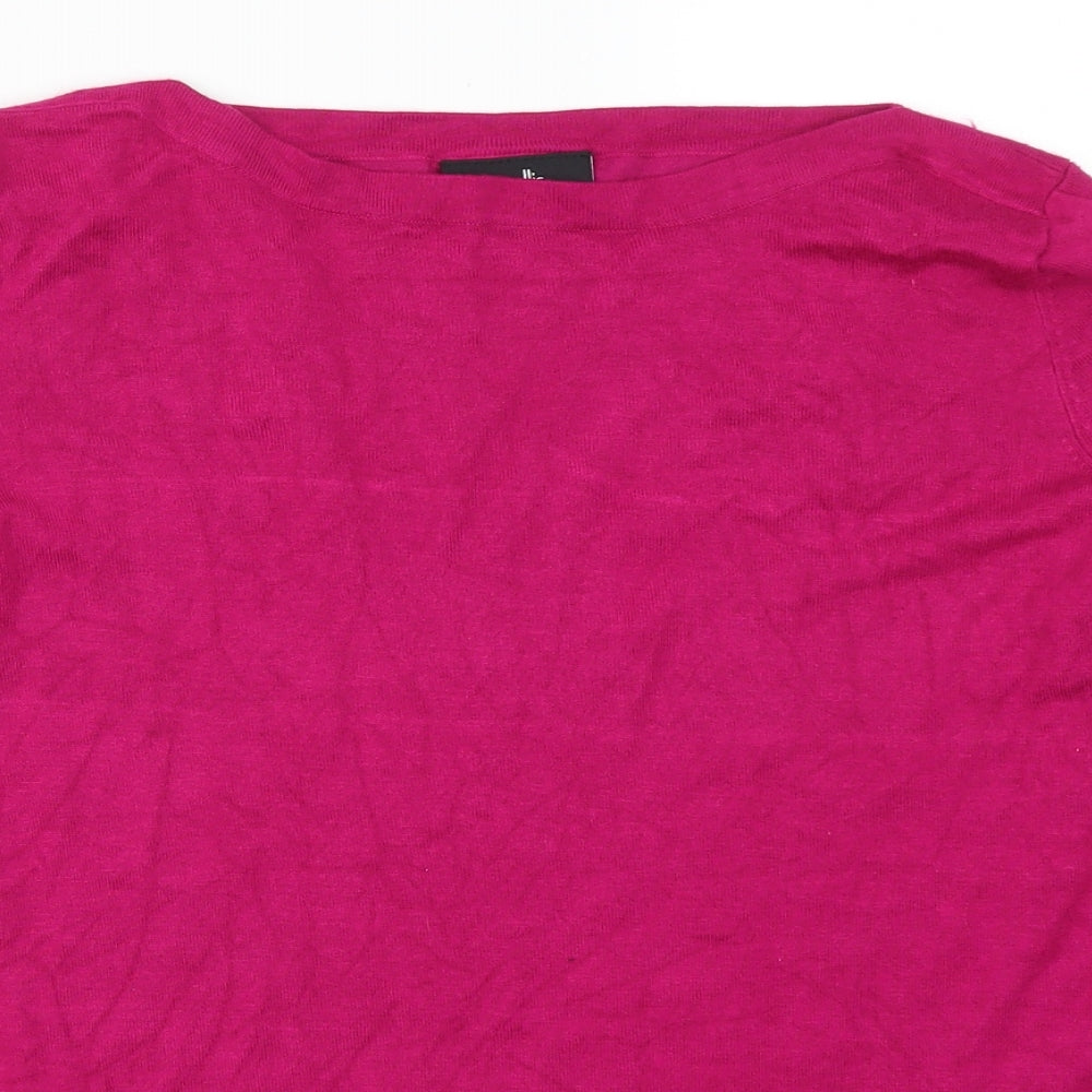 Wallis Womens Pink   Pullover Jumper Size 14