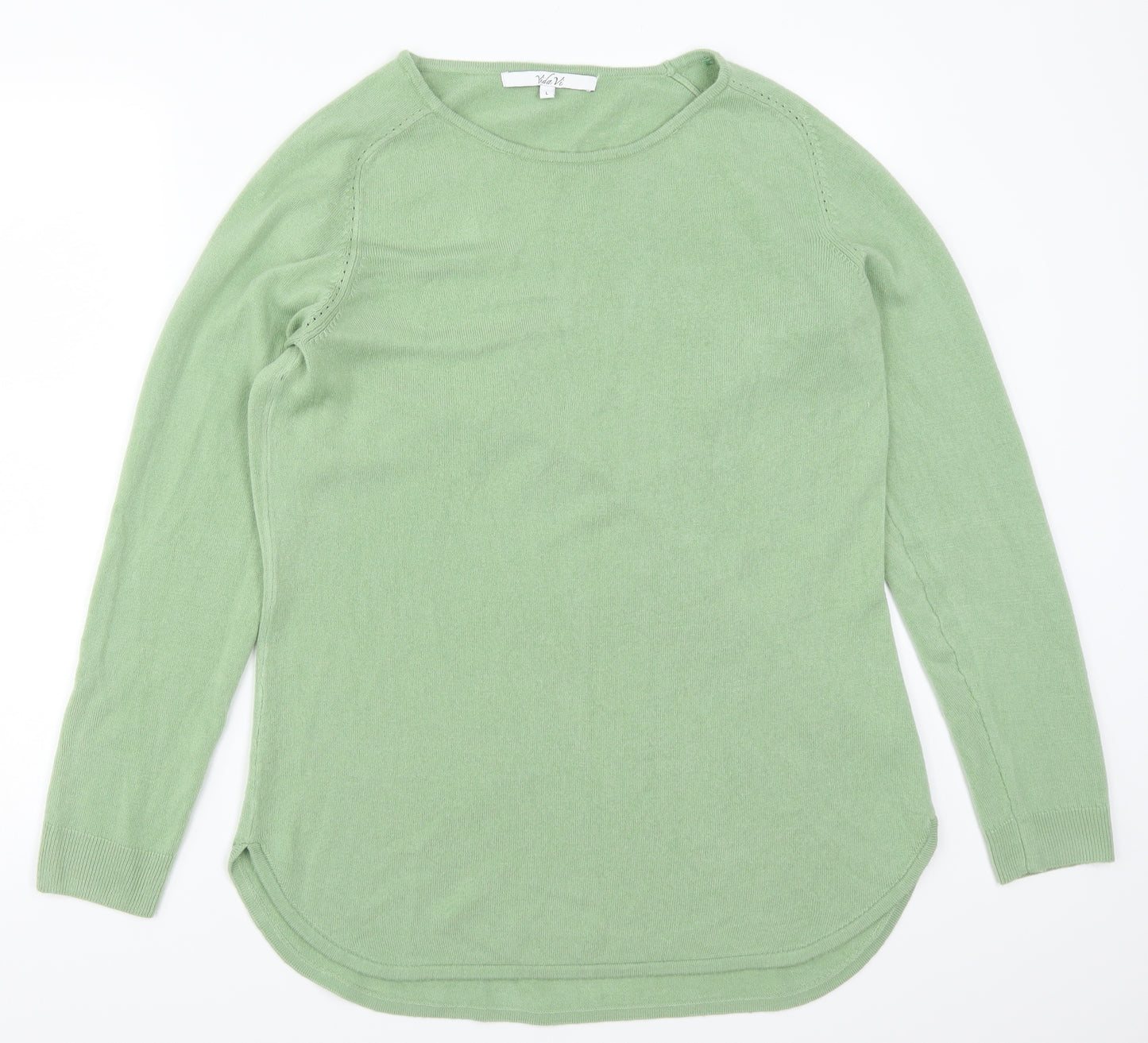 Vida Vi Womens Green   Pullover Jumper Size L