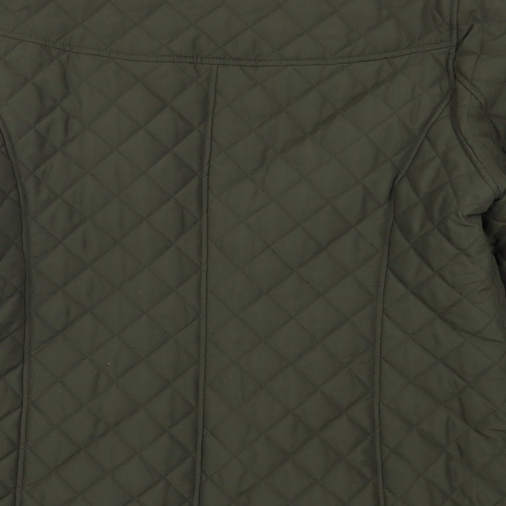Marks and Spencer Womens Green   Quilted Coat Size 16