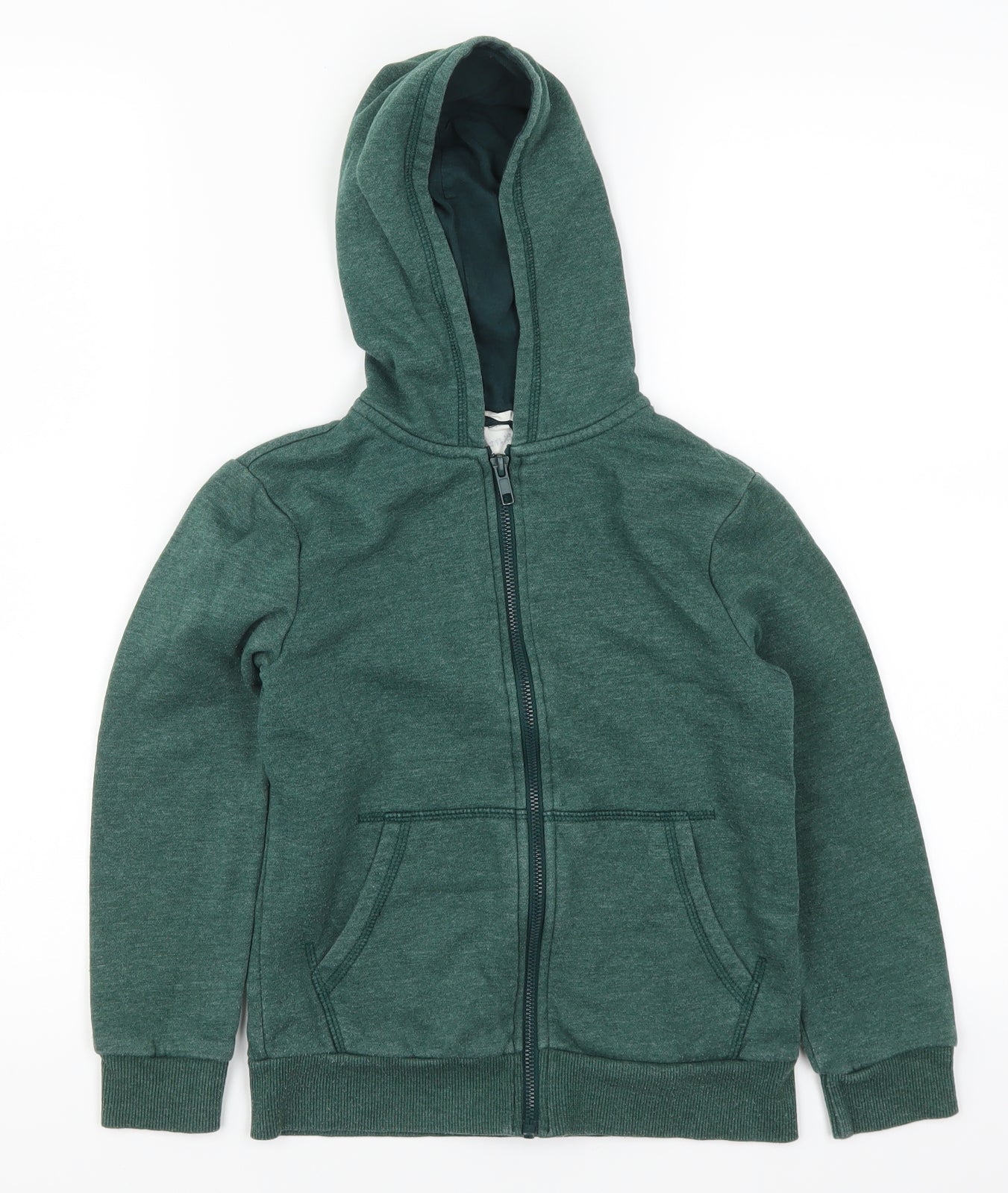 H&M Boys Green   Full Zip Hoodie Size 7-8 Years