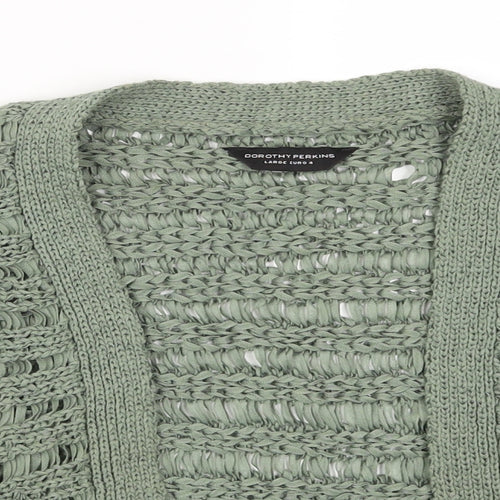 Dorothy Perkins Womens Green   Cardigan Jumper Size L