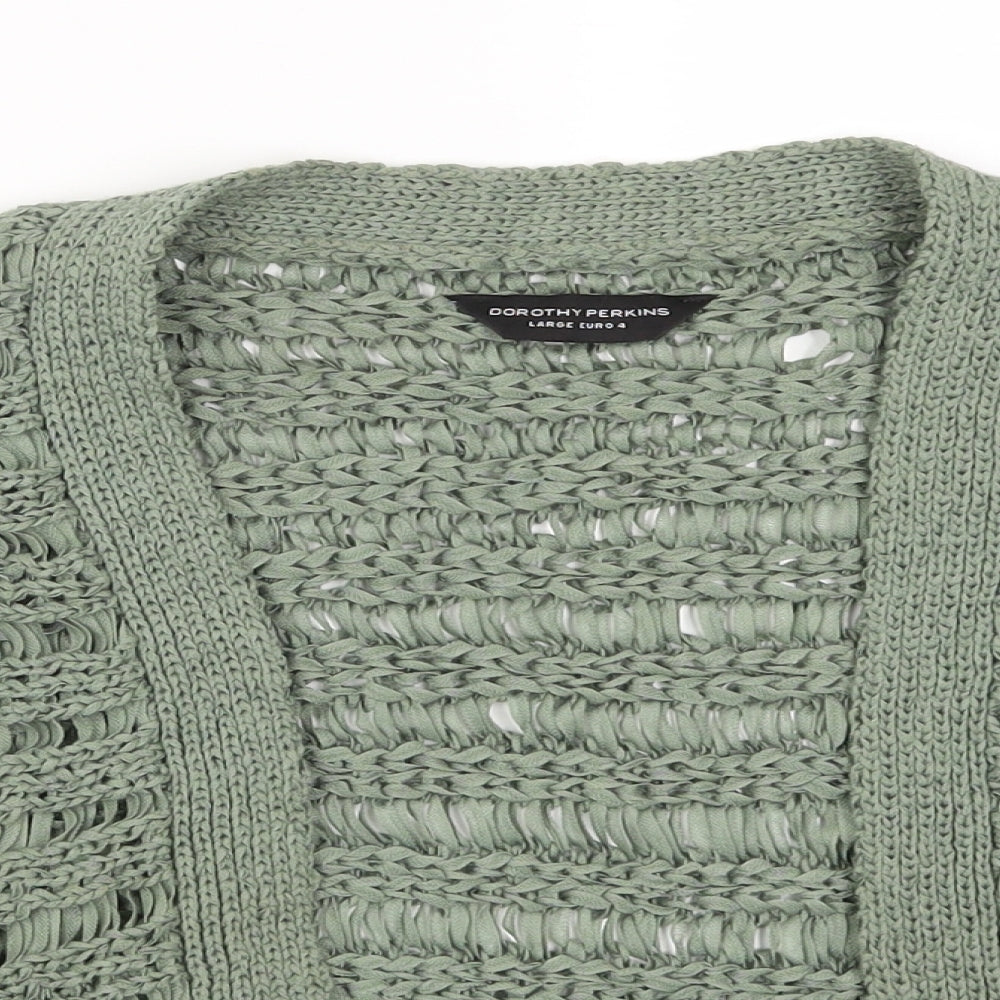 Dorothy Perkins Womens Green   Cardigan Jumper Size L