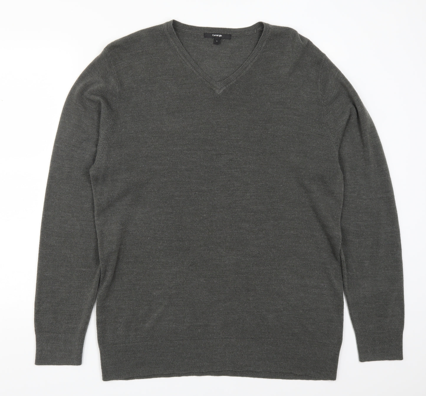 George Mens Grey   Pullover Jumper Size L