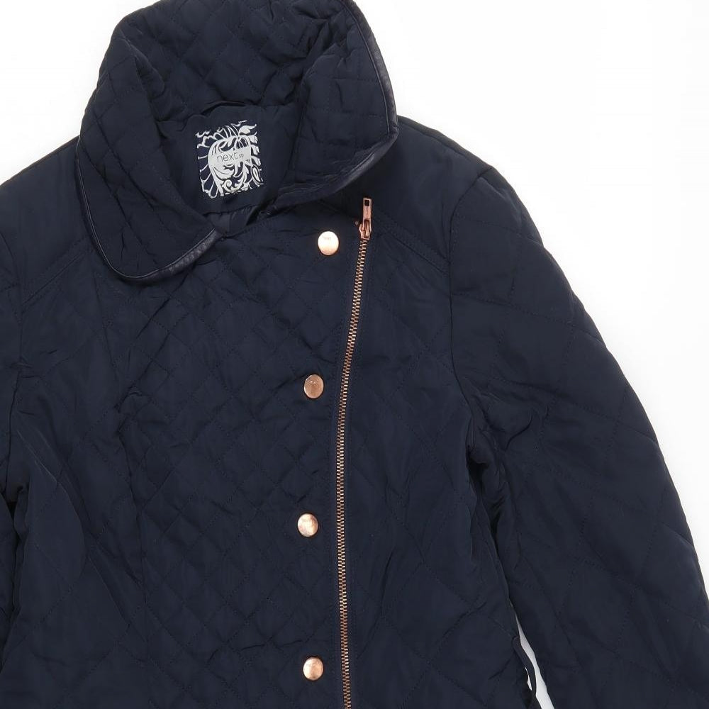 NEXT Womens Blue   Quilted Coat Size 10