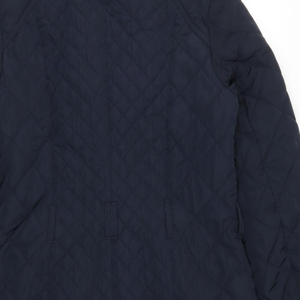 NEXT Womens Blue   Quilted Coat Size 10