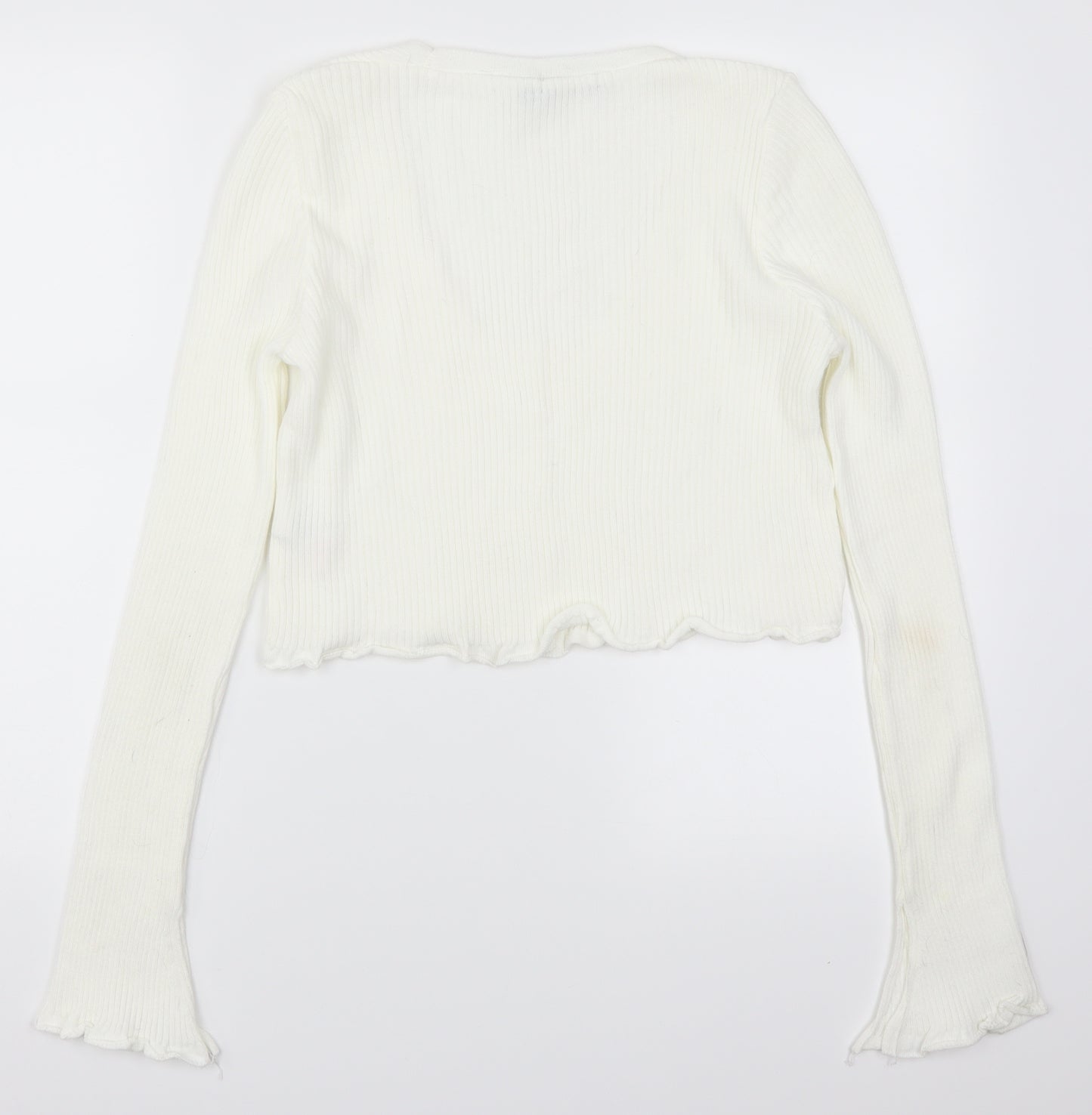 Nasty Gal Womens White   Cardigan Jumper Size 12