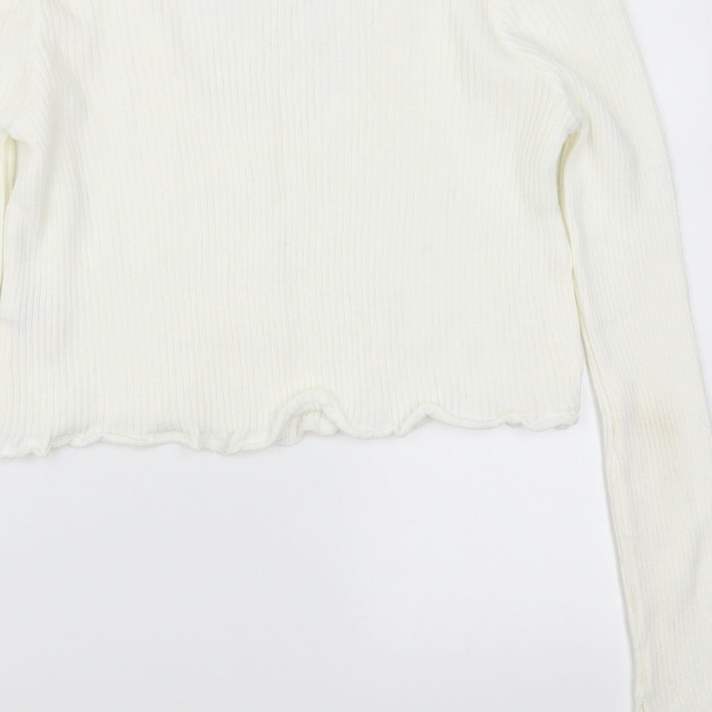 Nasty Gal Womens White   Cardigan Jumper Size 12