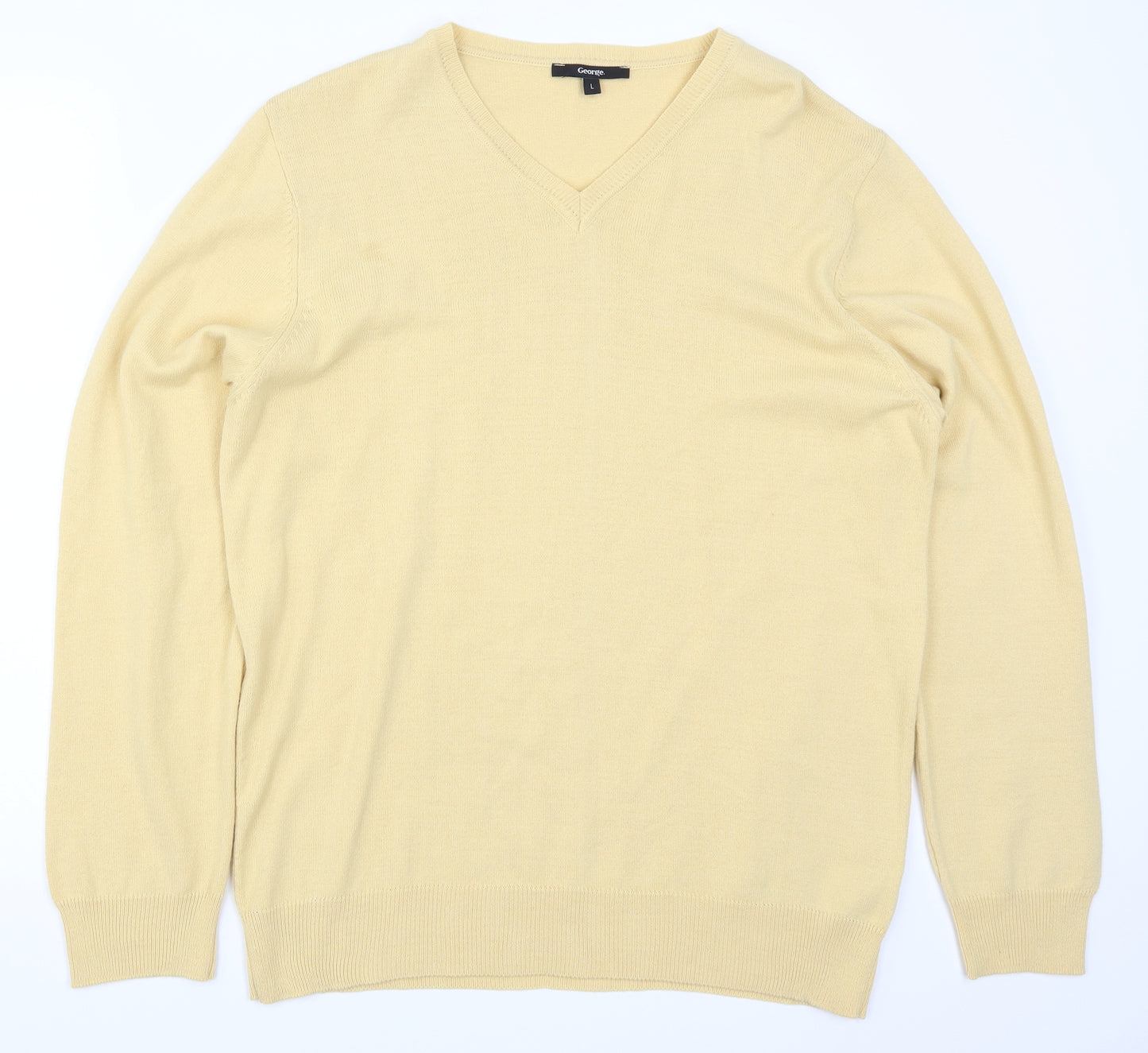 George Mens Beige   Pullover Jumper Size L