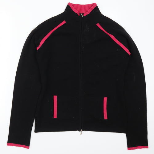 Atmosphere Womens Black   Full Zip Jumper Size 14  - Pink