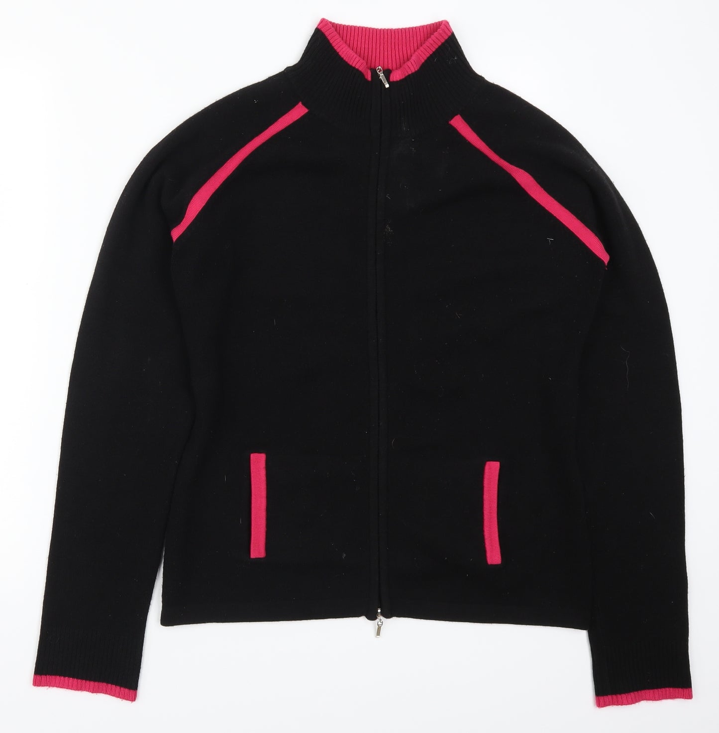 Atmosphere Womens Black   Full Zip Jumper Size 14  - Pink