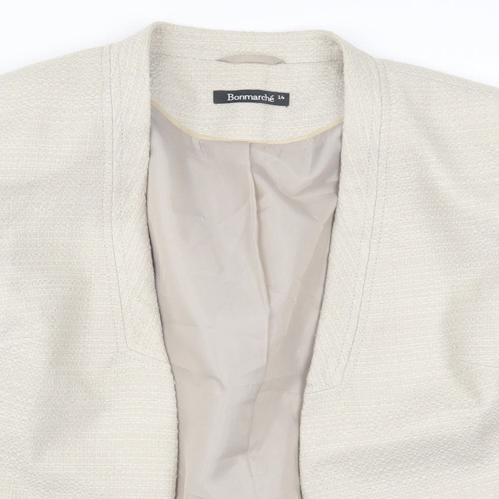 Bonmarché Womens Beige   Jacket  Size 14