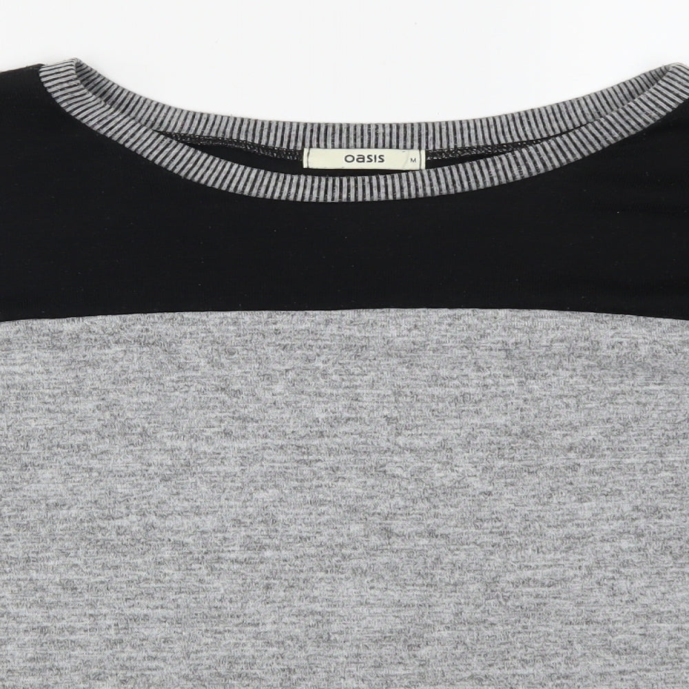Oasis Womens Grey   Basic T-Shirt Size M