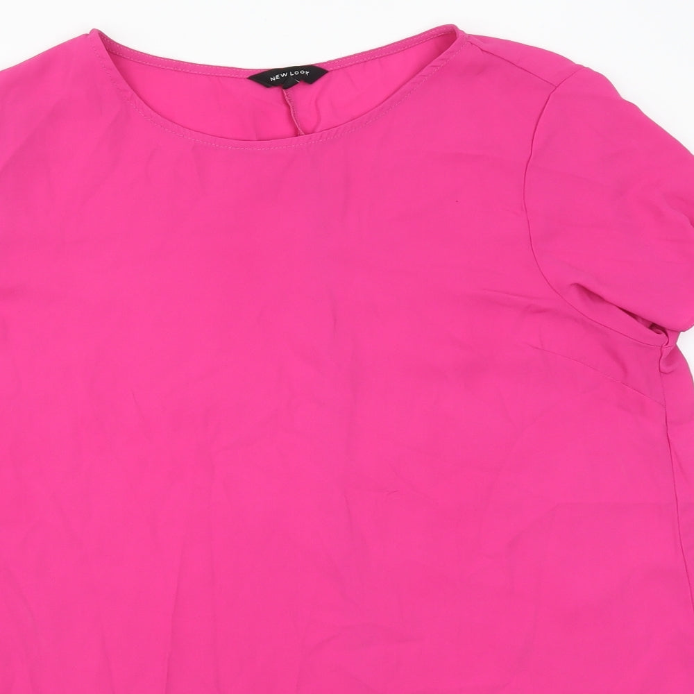 New Look Womens Pink   Basic Blouse Size 18