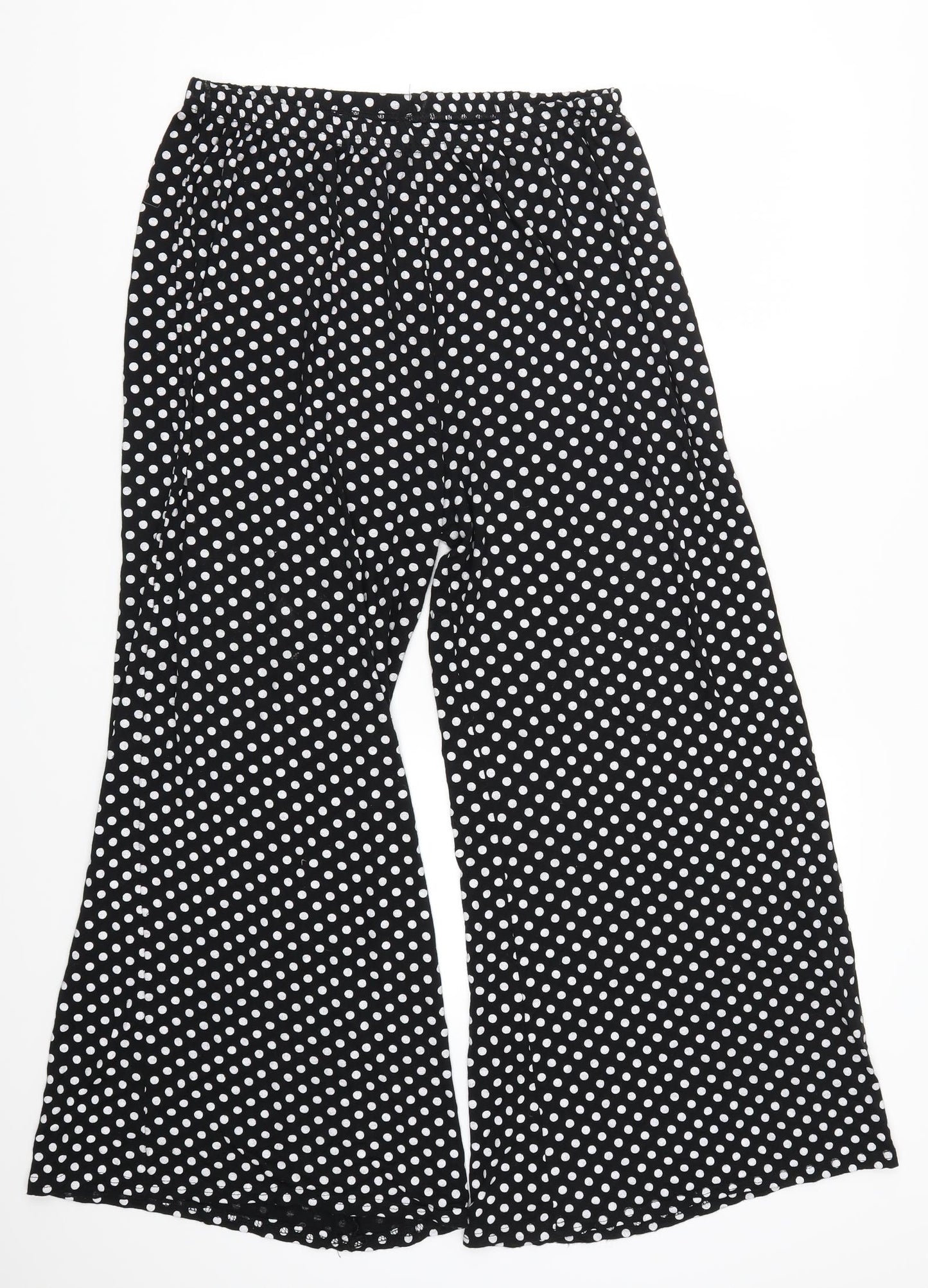 Preworn Womens Black Polka Dot  Trousers  Size 24 L26 in