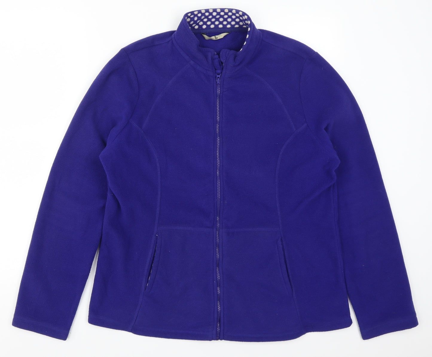TU Womens Blue  Fleece Jacket  Size 16