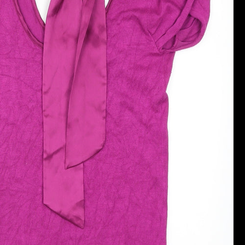 Evie Womens Pink   Basic T-Shirt Size 6