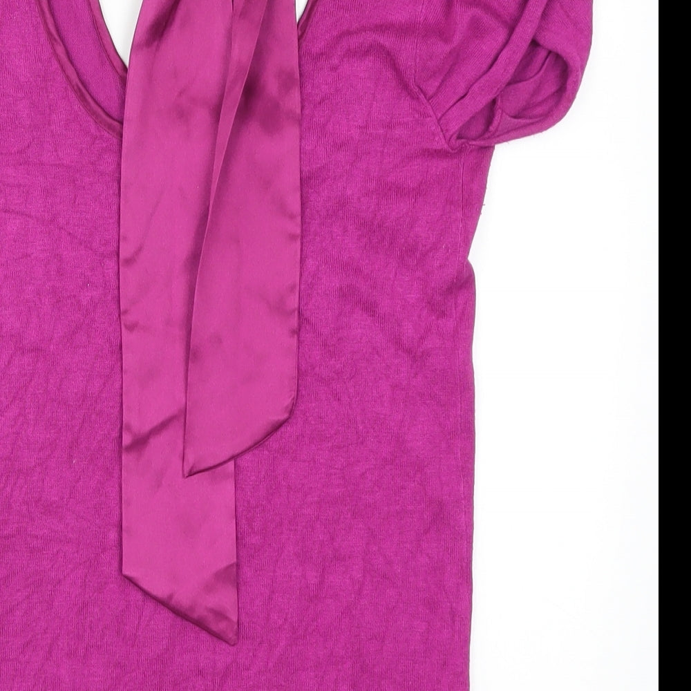 Evie Womens Pink   Basic T-Shirt Size 6