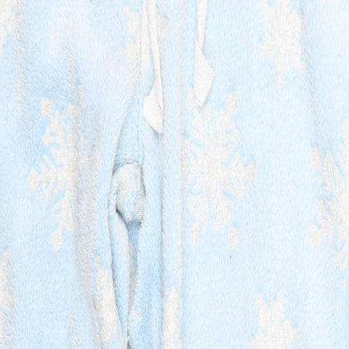 Primark Womens Blue Geometric  Trousers  Size 14 L28 in - Snowflake Loungewear