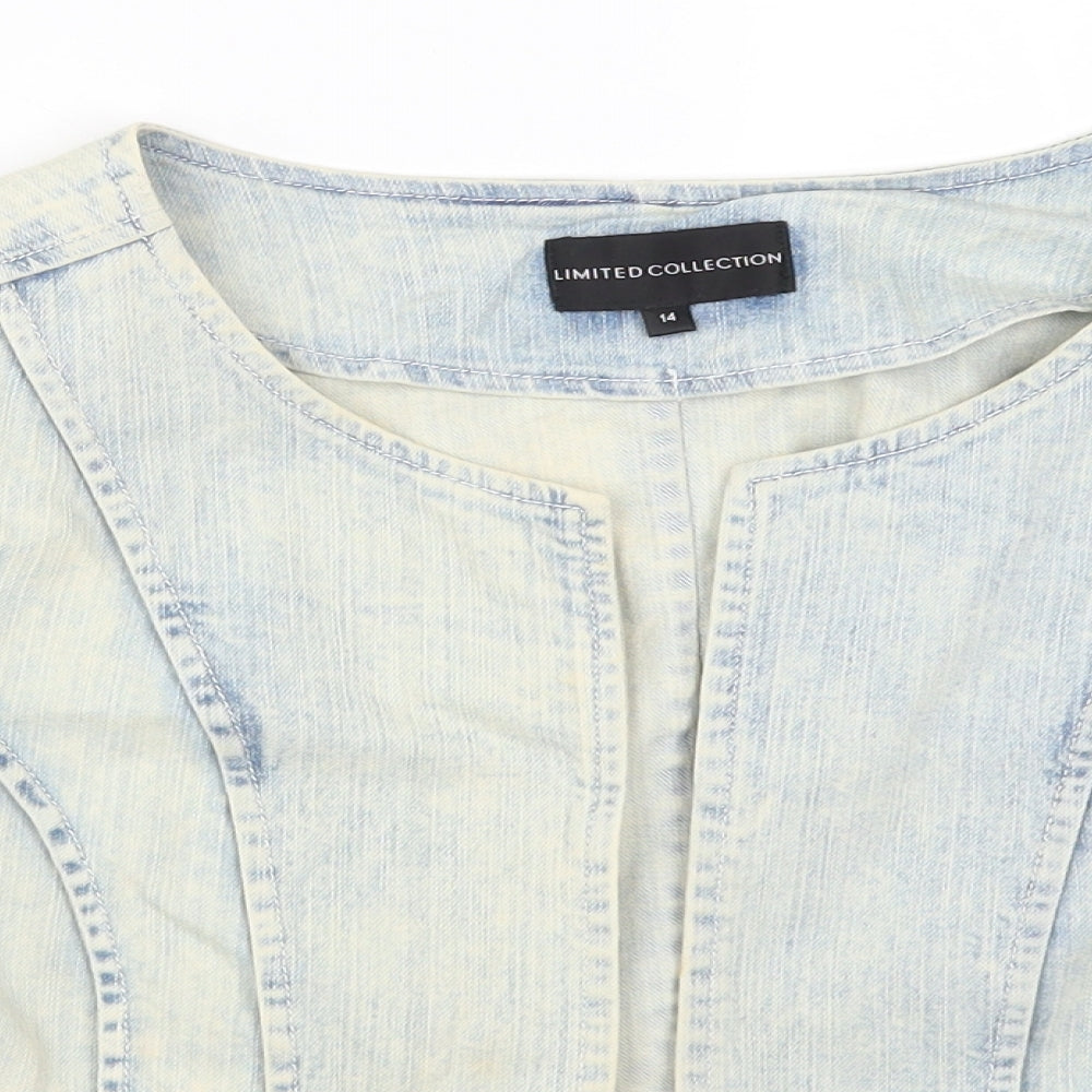 Marks and Spencer Womens Blue  Denim Jacket  Size 14