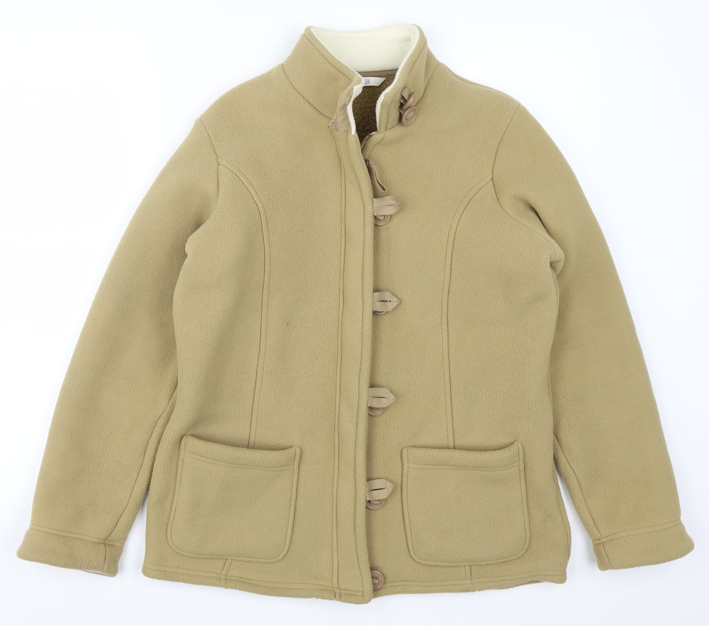 Marks and Spencer Womens Beige  Fleece Jacket  Size 10
