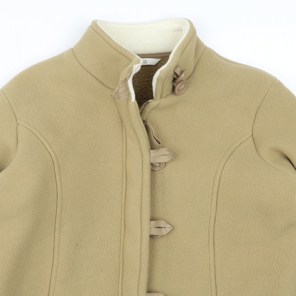 Marks and Spencer Womens Beige  Fleece Jacket  Size 10