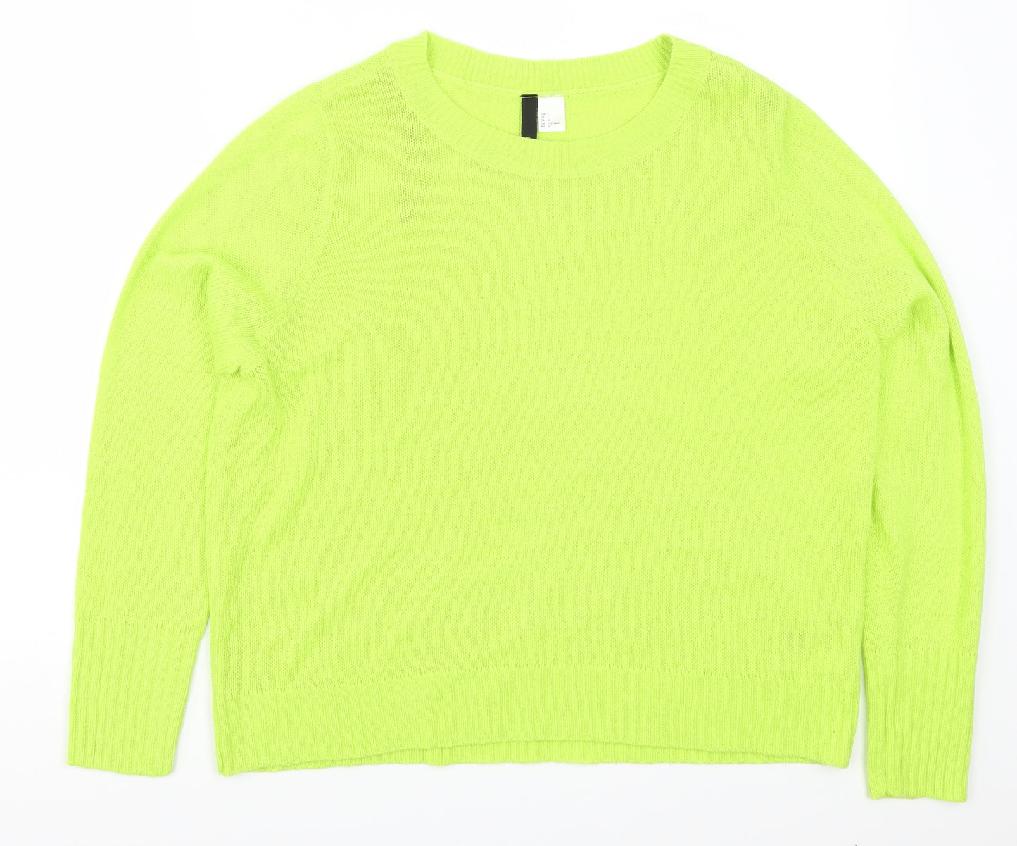 H&M Womens Green   Pullover Jumper Size L